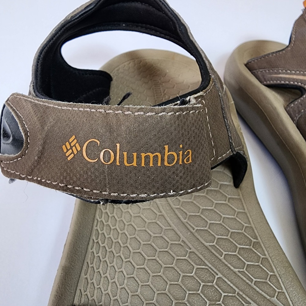 Columbia Mens Omni-Grip Hiking Sandals Brown BM4511-255 Size 9 Trail Sport - Picture 7 of 8